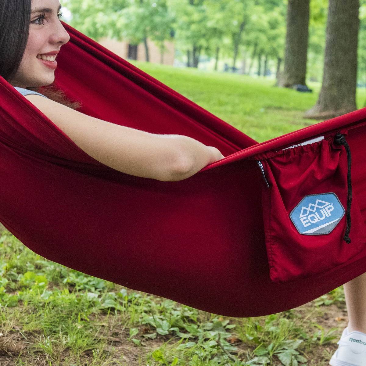Recycled Brick Red 1 Person Hammock V7405