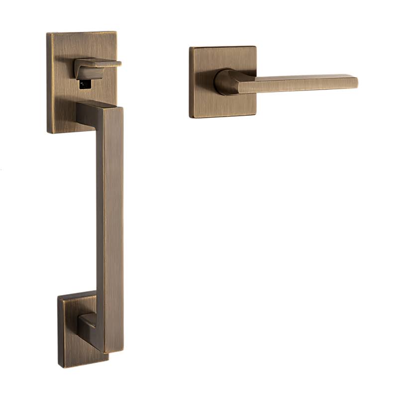 Satin Brass/Black Smart Handleset Kit J206