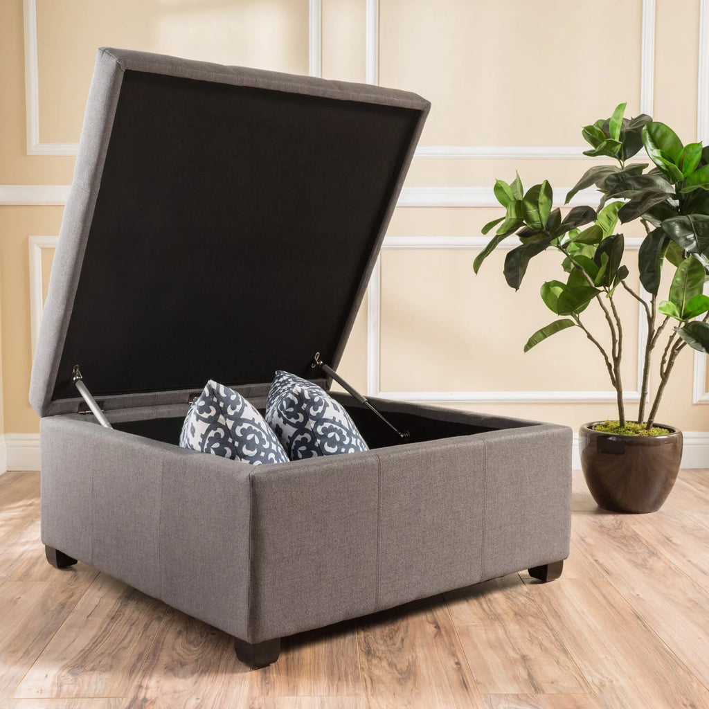 Fabric Storage Ottoman E1894