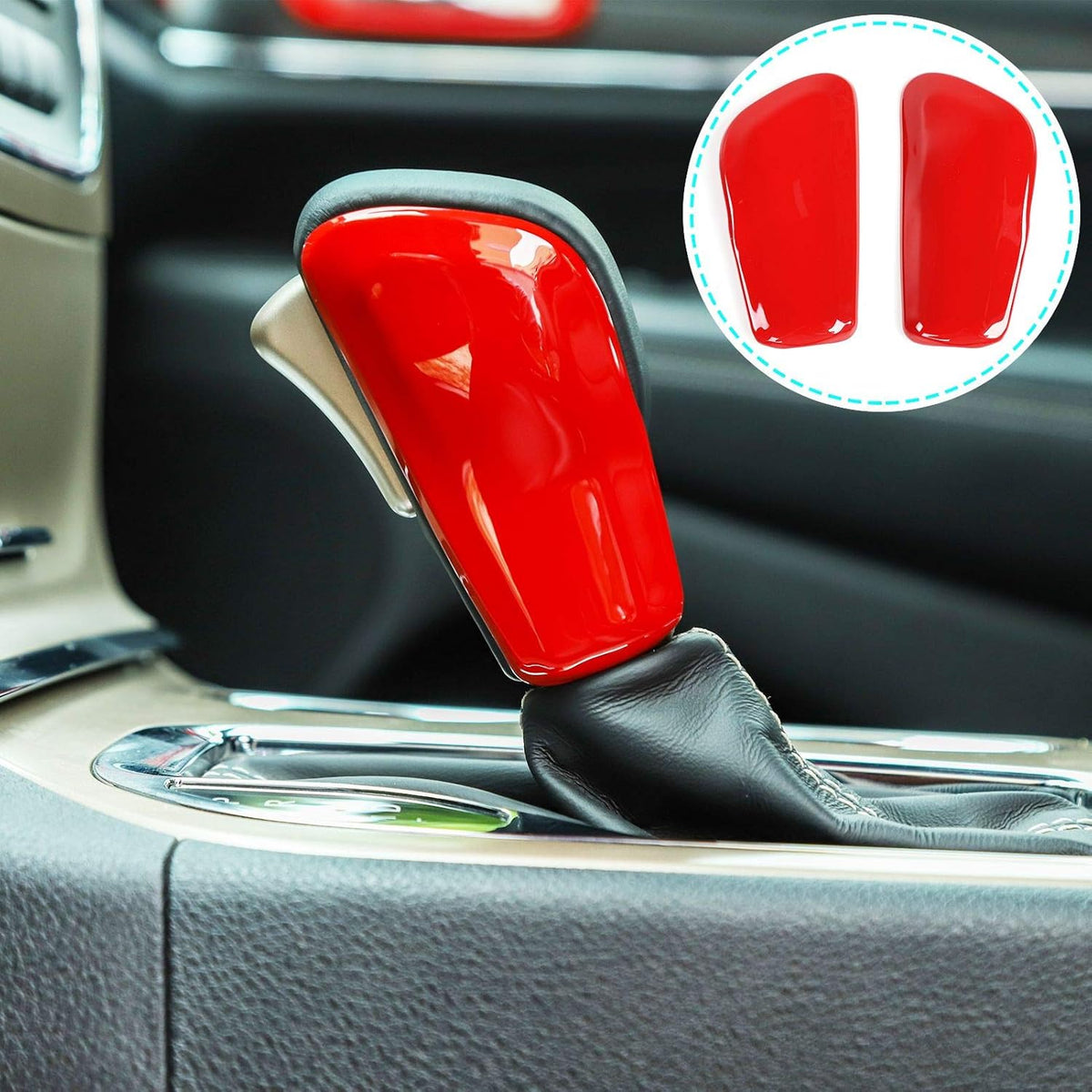 Carbon Fiber Gear Shift Knob Cover Pack of 2 A674
