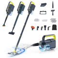 10-in-1 Steam Mop with Detachable Handheld Steamer, 350ml Tank, 2-Level Control and Swivel Head, Gray K9025