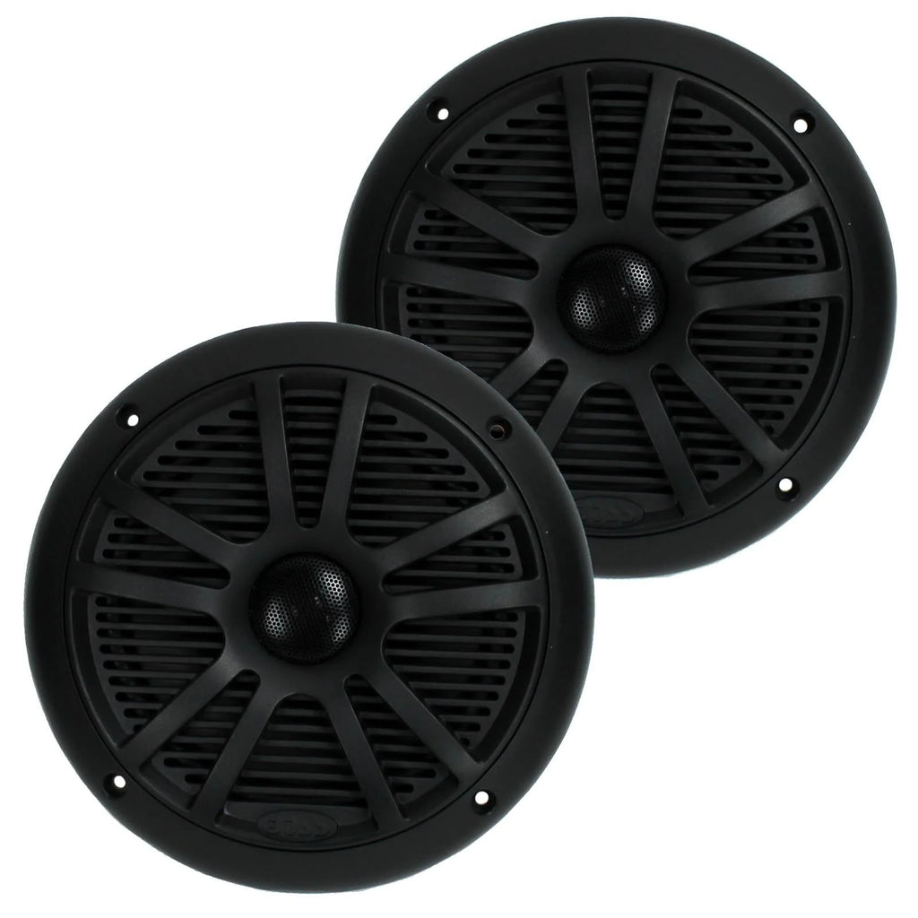 6.5 360W Dual Cone Black Marine Speakers, 4pk Y6830