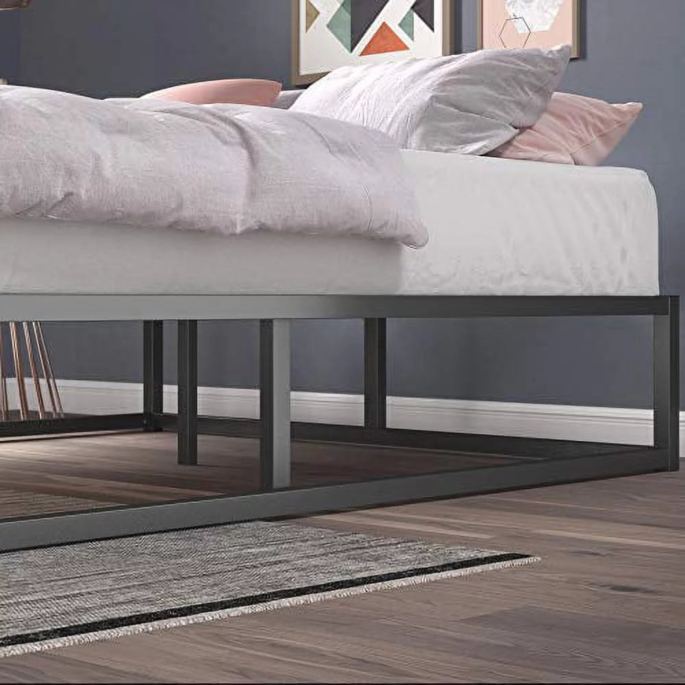 Queen Size Wood Slat Platform Bed Frame T4302