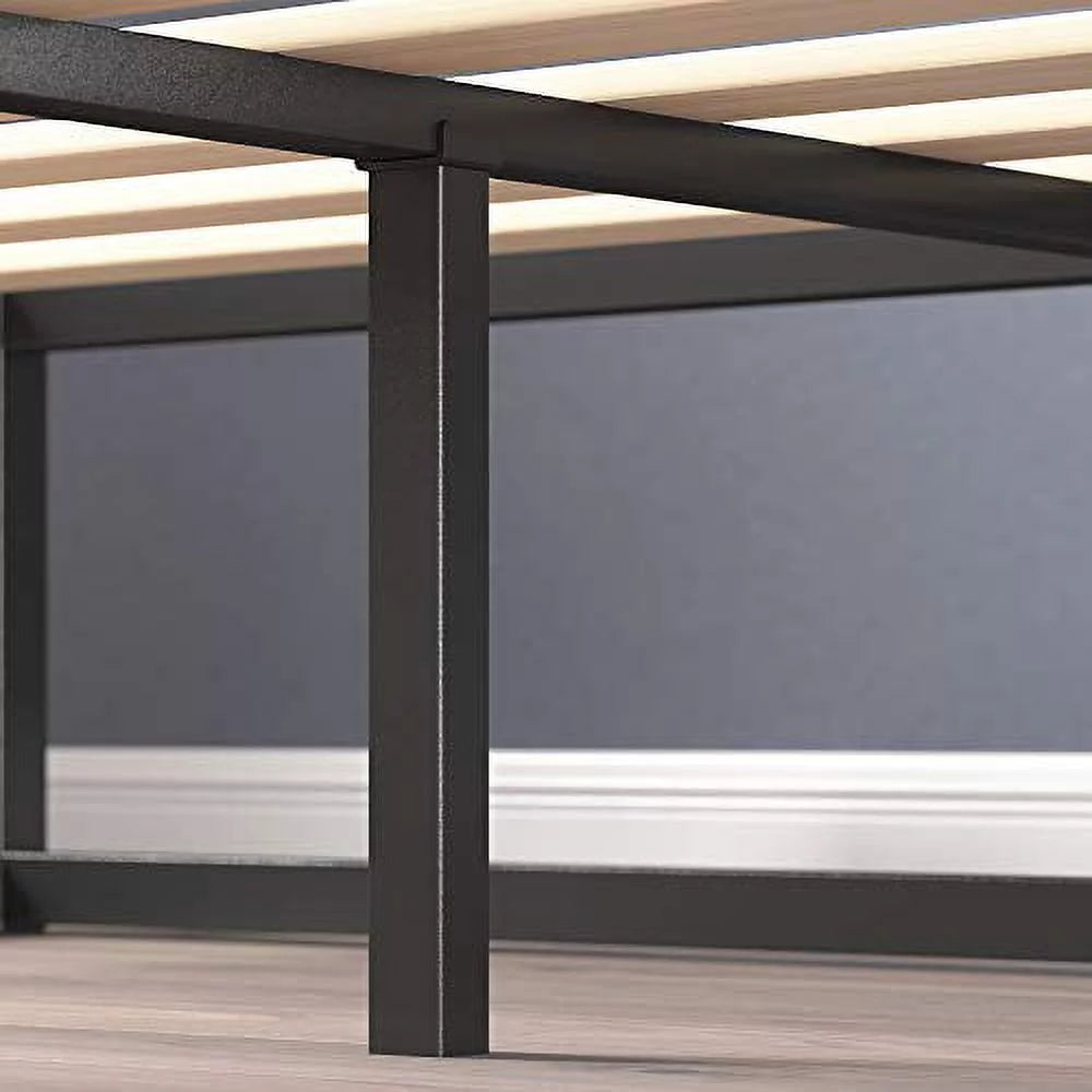 Queen Size Wood Slat Platform Bed Frame T4302
