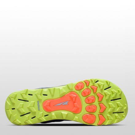 Gray/Lime Low Trail Running Shoes L718001