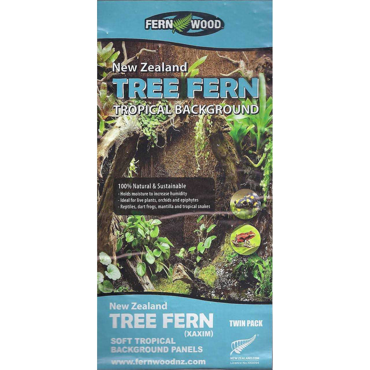 Fern Wood New Zealand Tree Fern Tropical Background Panel Twin Pack I164
