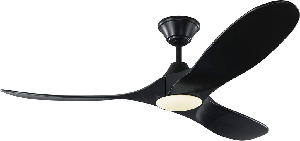 Matte Black 60 Ceiling Fan with LED Light and Remote Control X1343