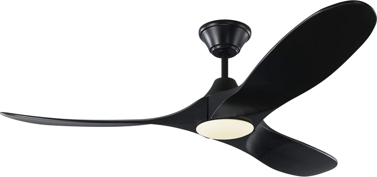 Matte Black 60 Ceiling Fan with LED Light and Remote Control X1343