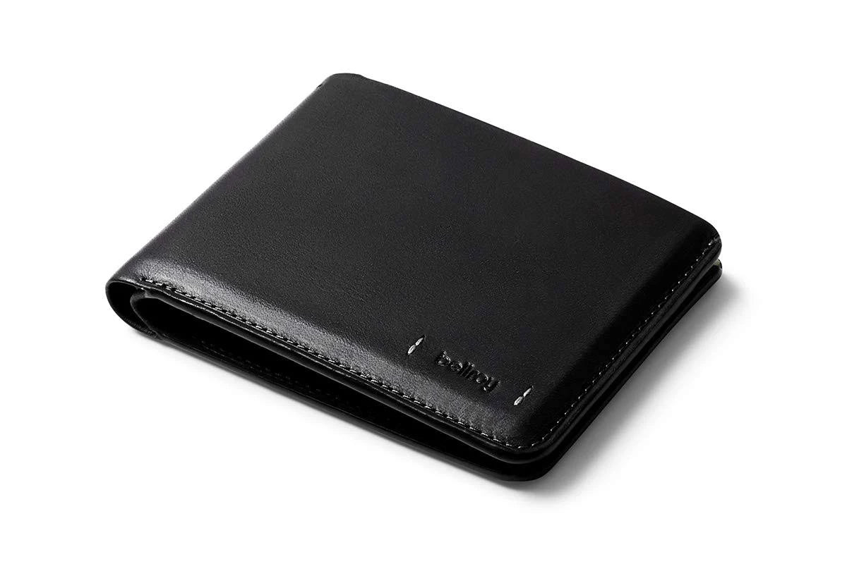 Black Billfold Wallet with Hidden Storage U447850