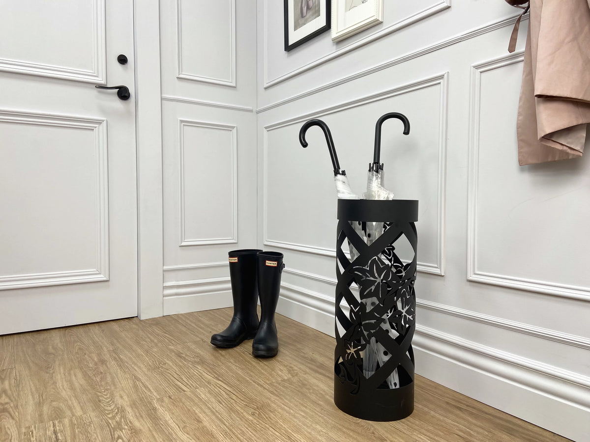 Black Metal Umbrella Stand J12490