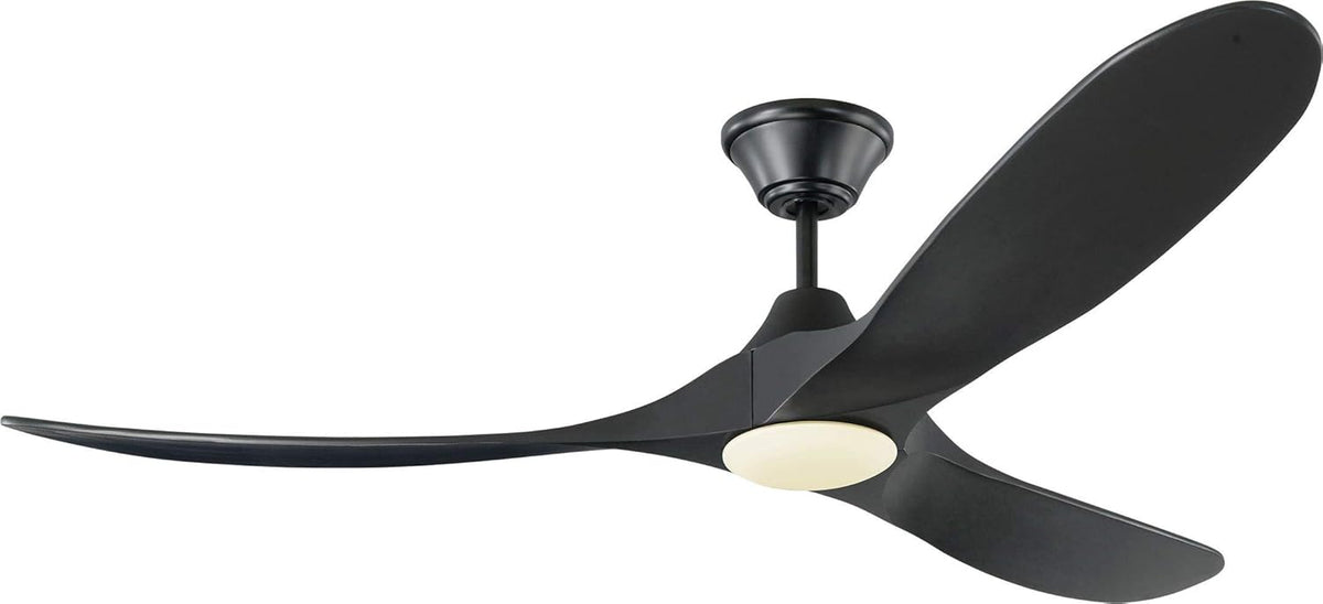Matte Black 60 Ceiling Fan with LED Light and Remote Control X1343