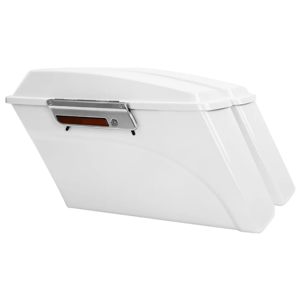 White Hard Saddlebag Trunk O2063